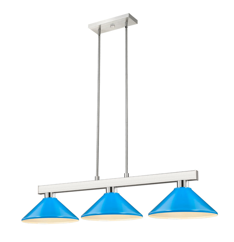 Players Billiard in Brushed Nickel