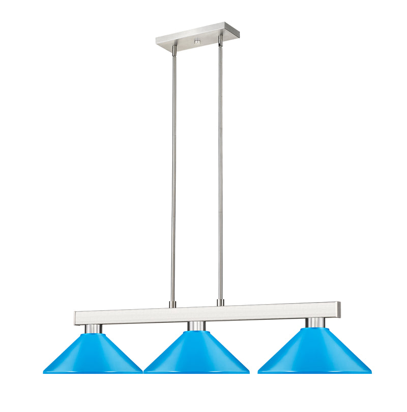 Players Billiard in Brushed Nickel