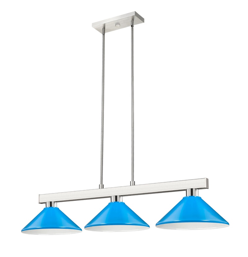 Players Billiard in Brushed Nickel