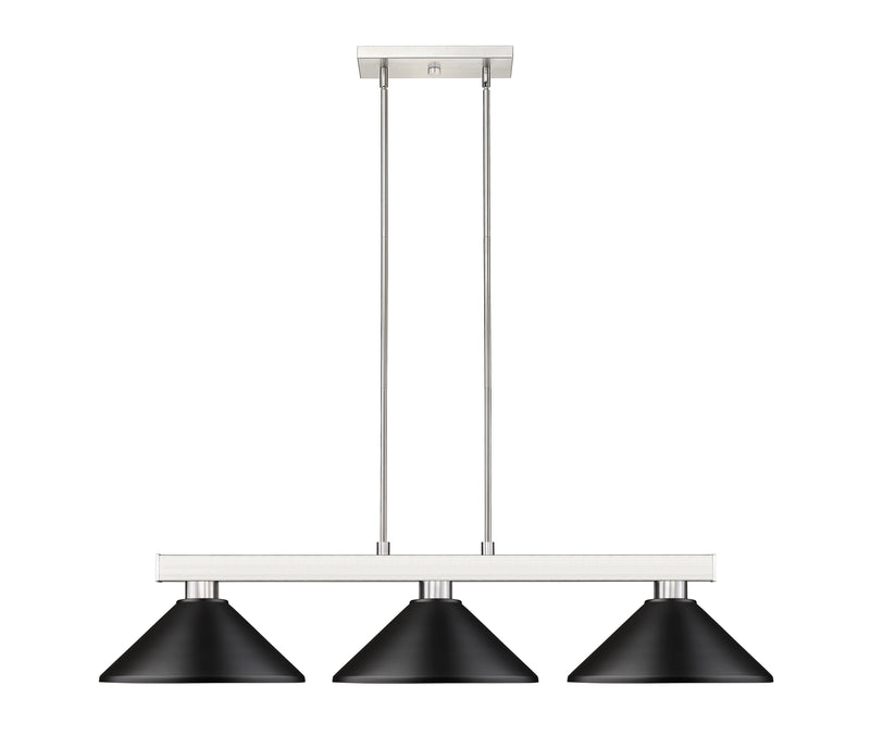 Players Billiard in Brushed Nickel