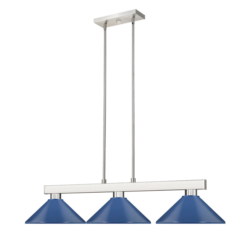 Players Billiard in Brushed Nickel
