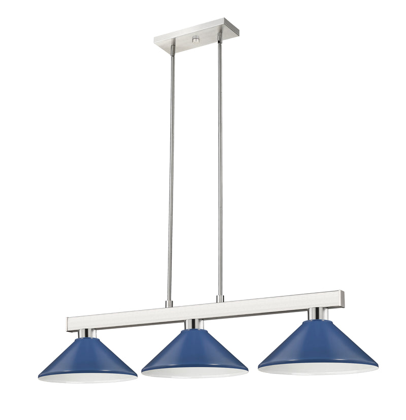 Players Billiard in Brushed Nickel