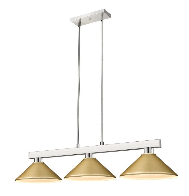 Players Billiard in Brushed Nickel