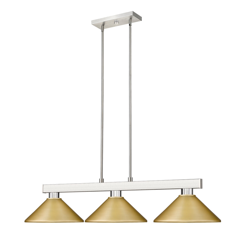 Players Billiard in Brushed Nickel