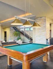 Players Billiard in Brushed Nickel in a room setting