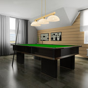 Cobalt 3 Light Billiard, Glass Shades (D14) in Modern Gold in a room setting