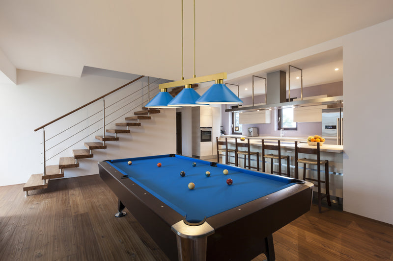 Players Billiard in Modern Gold in a room setting