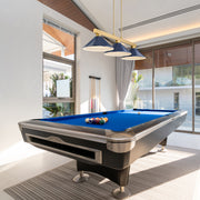 Players Billiard in Modern Gold in a room setting