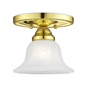 Edgemont Semi-Flush Mount in Polished Brass