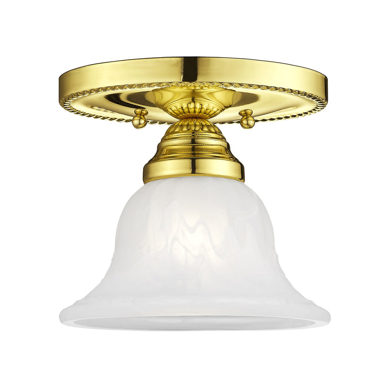Edgemont Semi-Flush Mount in Polished Brass