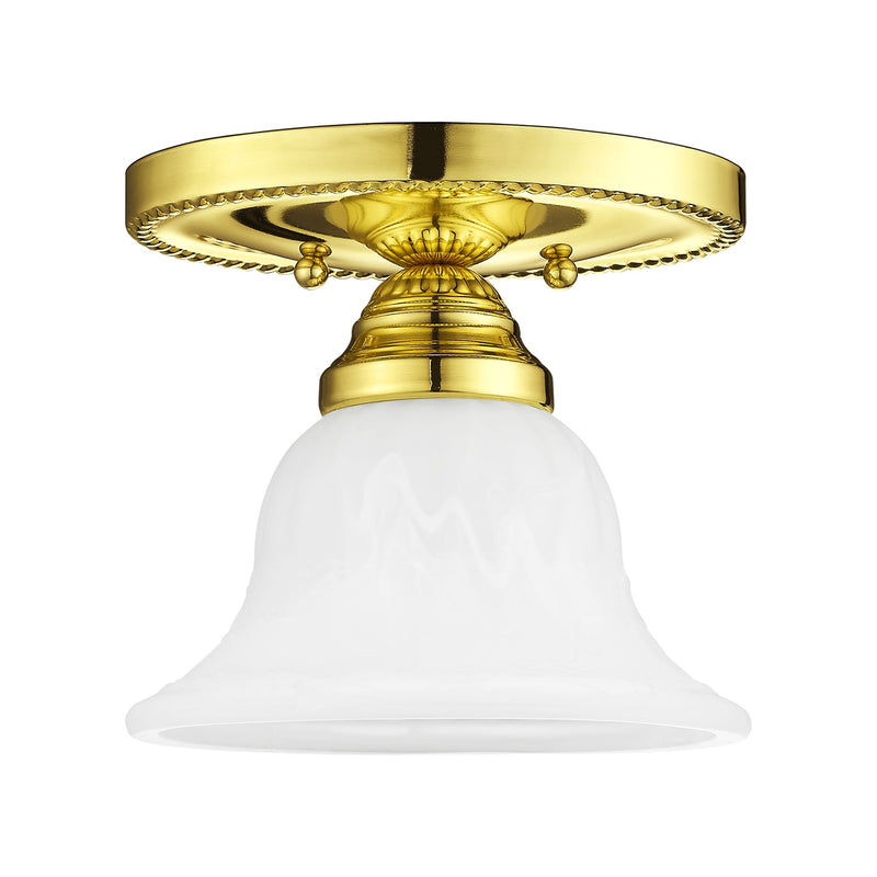 Edgemont Semi-Flush Mount in Polished Brass
