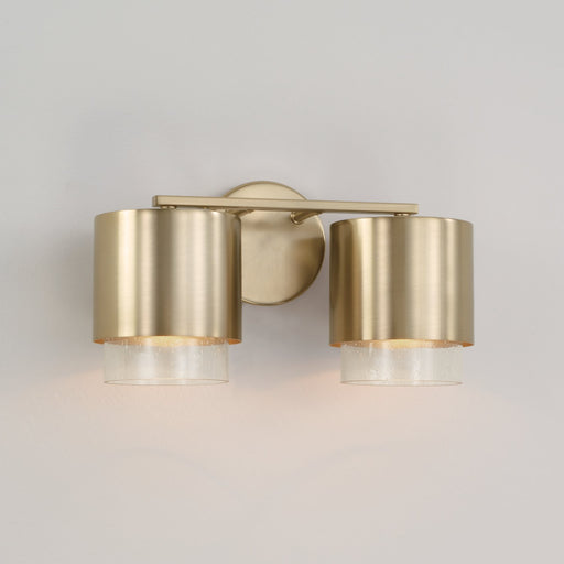 Weller 2-Light Bath Vanity Light in Matte Brass