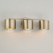 Weller 3-Light Bath Vanity Light in Matte Brass