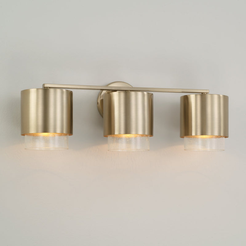 Weller 3-Light Bath Vanity Light in Matte Brass