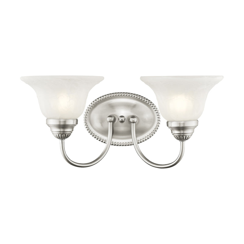 Edgemont 2-Light Bath Vanity Light in Brushed Nickel