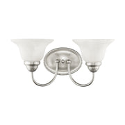 Edgemont 2-Light Bath Vanity Light in Brushed Nickel