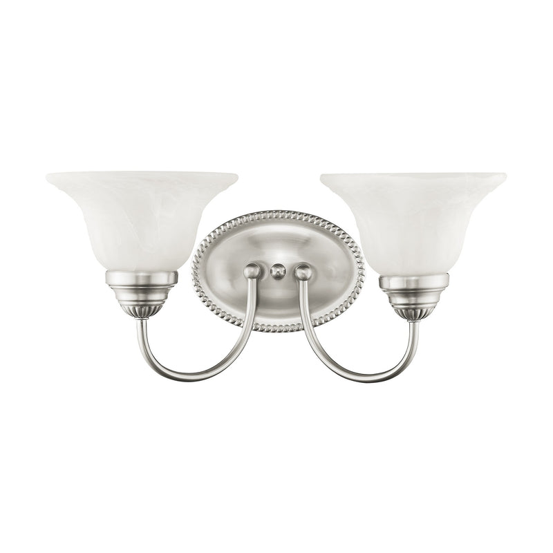 Edgemont 2-Light Bath Vanity Light in Brushed Nickel