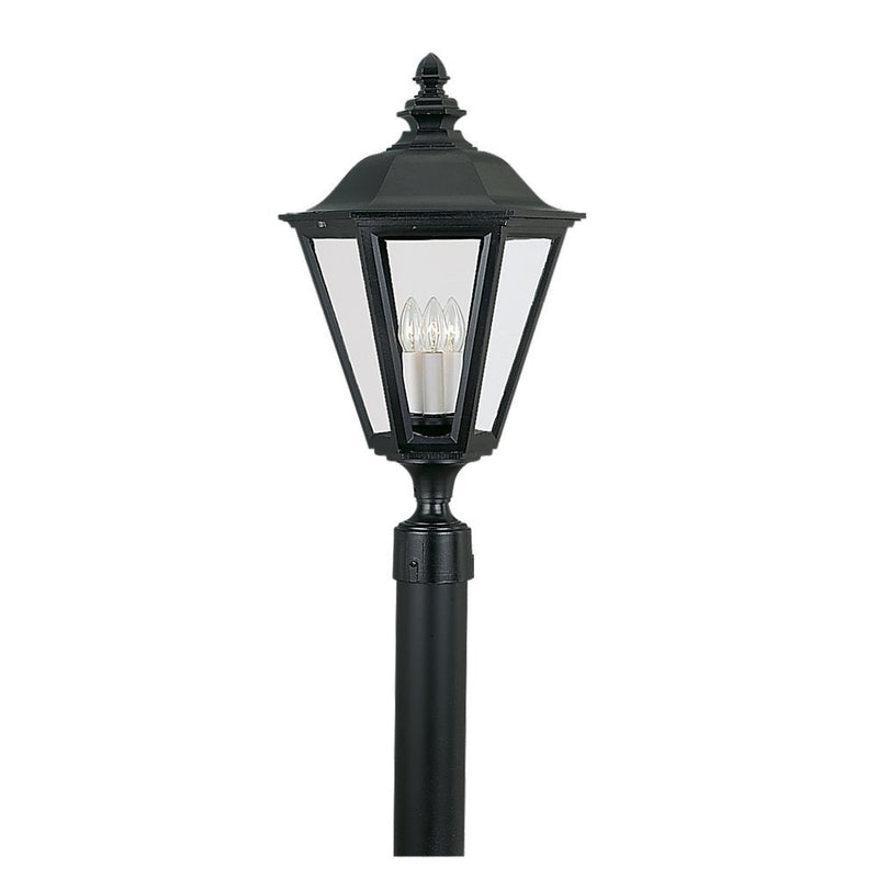 Brentwood 3-Light Outdoor Post Light in Black