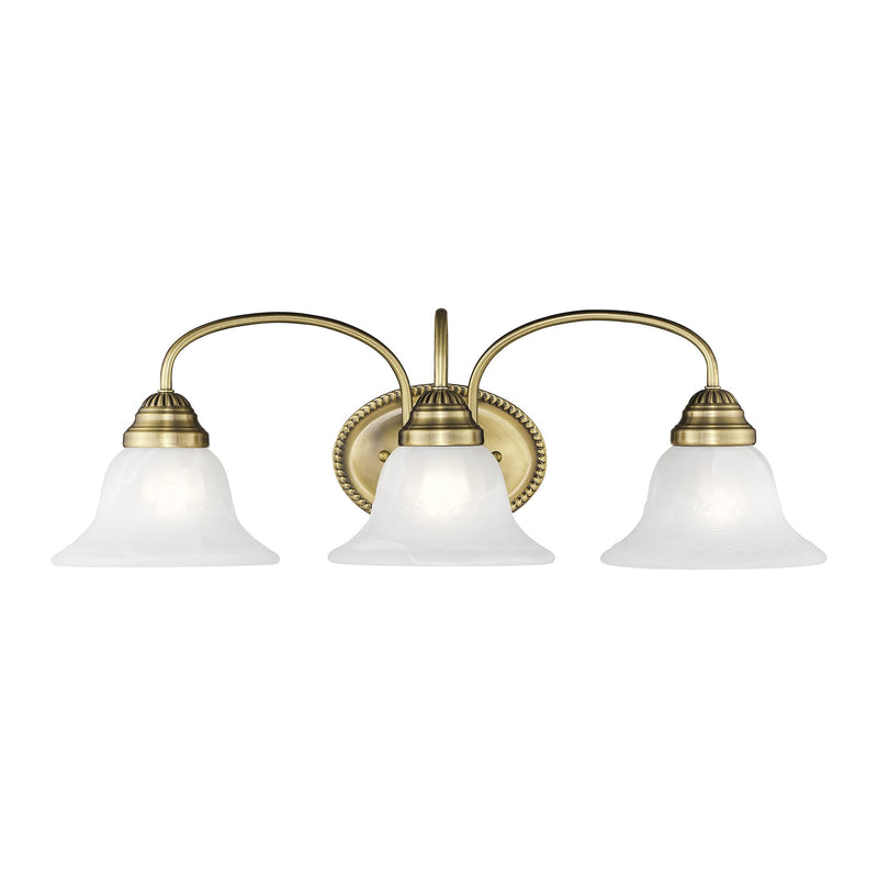 Edgemont 3-Light Bath Vanity Light in Antique Brass