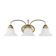 Edgemont 3-Light Bath Vanity Light in Antique Brass