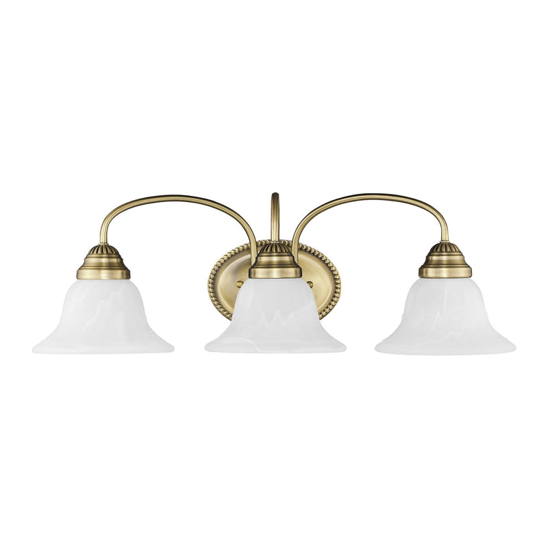 Edgemont 3-Light Bath Vanity Light in Antique Brass