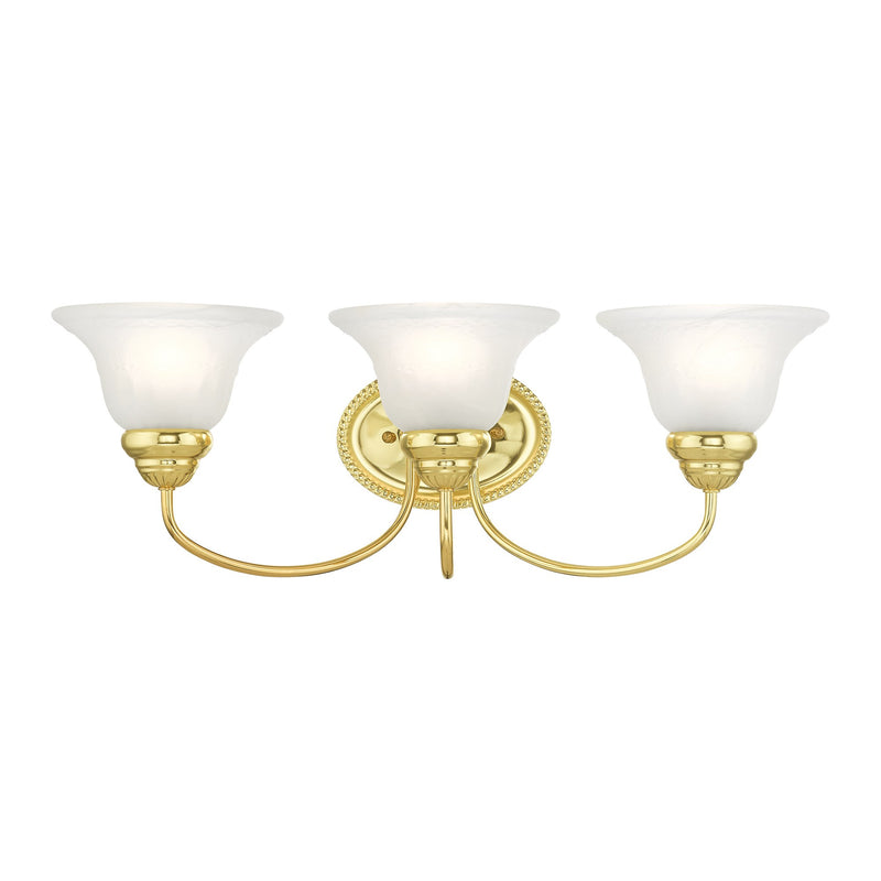 Edgemont 3-Light Bath Vanity Light in Polished Brass