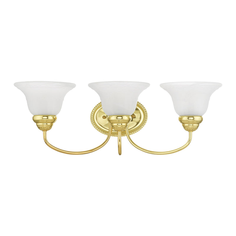 Edgemont 3-Light Bath Vanity Light in Polished Brass