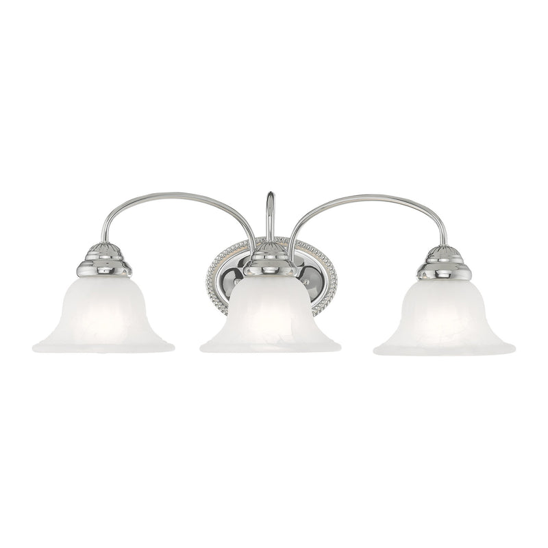 Edgemont 3-Light Bath Vanity Light in Polished Chrome