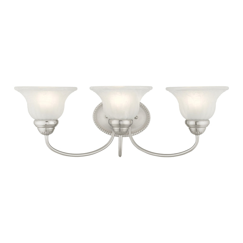 Edgemont 3-Light Bath Vanity Light in Brushed Nickel