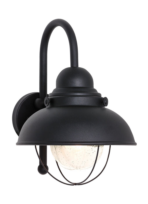Sebring One Light Outdoor Wall Lantern in Black