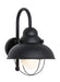 Sebring One Light Outdoor Wall Lantern in Black