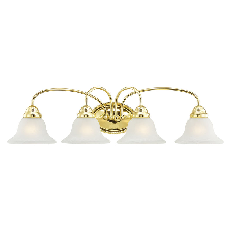 Edgemont 4-Light Bath Vanity Light in Polished Brass