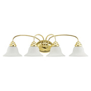 Edgemont 4-Light Bath Vanity Light in Polished Brass