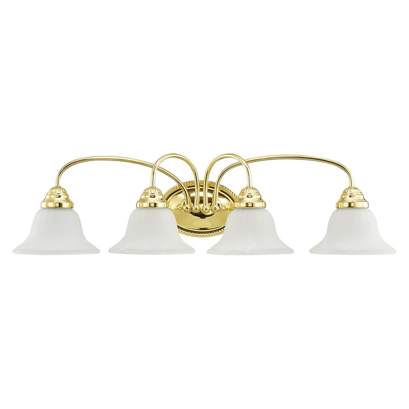 Edgemont 4-Light Bath Vanity Light in Polished Brass