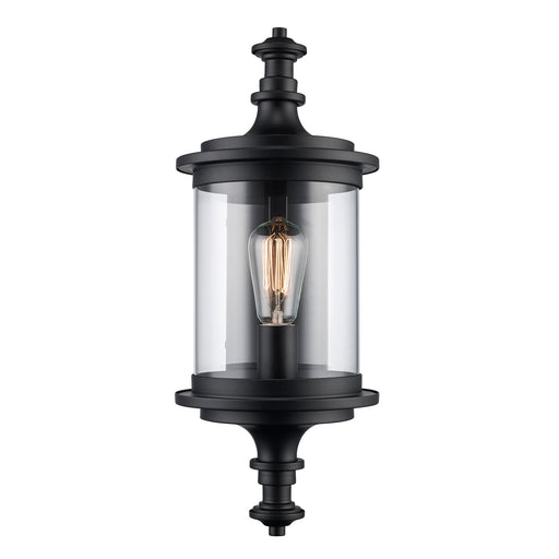 PathLume One Light Outdoor Wall Lantern in Black