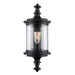 PathLume One Light Outdoor Wall Lantern in Black