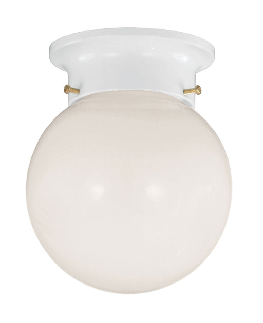 1-Light Flush Mount in White - Lamps Expo