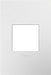 Plastics 1-Gang Wall Plate in Gloss White