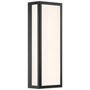 Geo 18" LED Outdoor Wall Sconce in Black