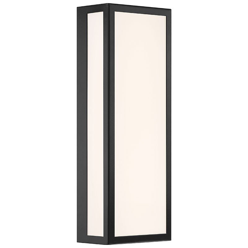 Geo 18" LED Outdoor Wall Sconce in Black