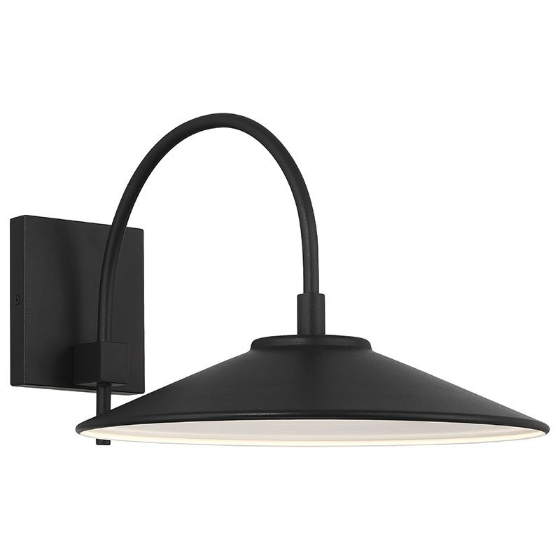 Camas 13" LED Outdoor Wall Sconce in Black