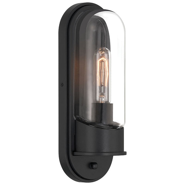 Magnolia One Light Outdoor Wall Mount in Black