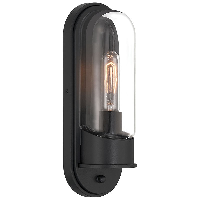 Magnolia One Light Outdoor Wall Mount in Black