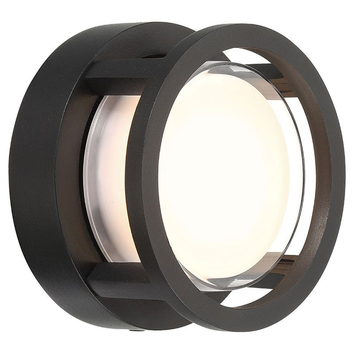 Spoke LED Outdoor Wall or Ceiling Mount in Black