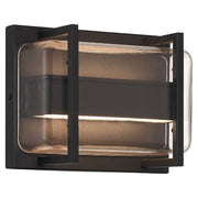 Dillon Bi-Directional LED Outdoor Wall Sconce in Black