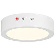 Slim 7" Color Selectable LED Flush Mount in White