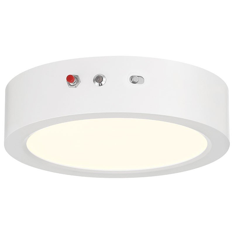 Slim 7" Color Selectable LED Flush Mount in White