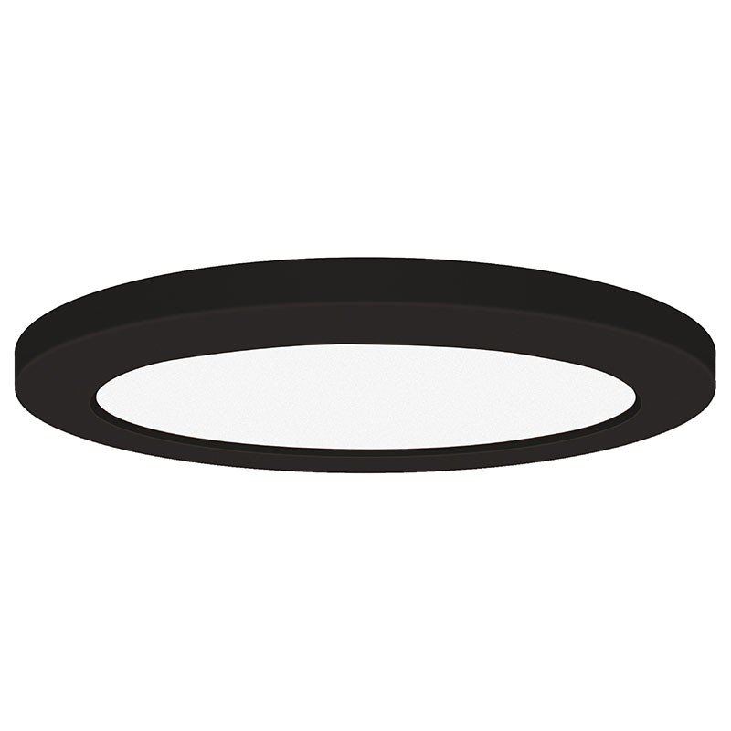 Slim 9" LED Flush Mount in Black