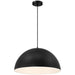 Huck One Light Pendant in Matte Black