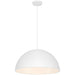 Huck One Light Pendant in Matte White